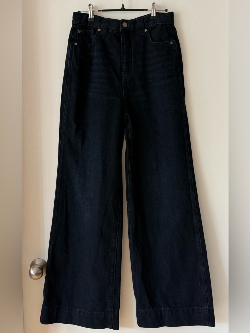 Dynamite Lennon High-Rise Wide-Leg Jeans – Dark Blue – Size 27